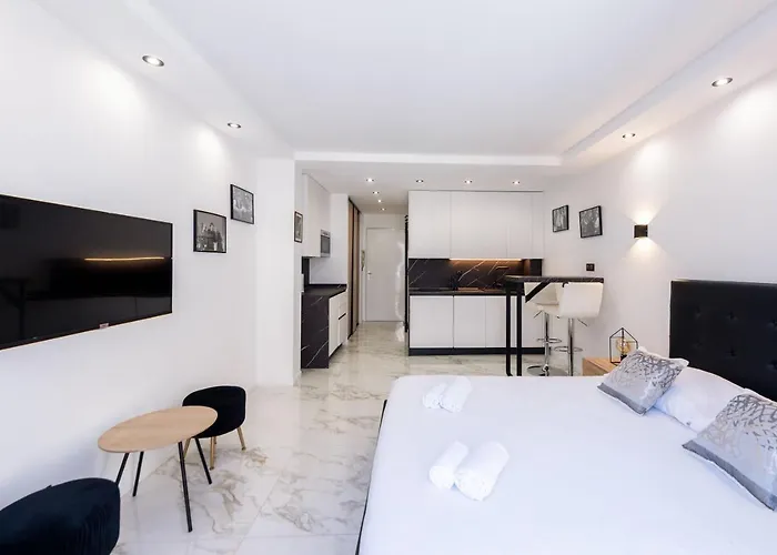 Large Studio - 50M Cannes Beach - Terrace Sea View