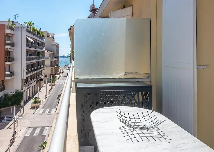 Large Studio - 50M Cannes Beach - Terrace Sea View